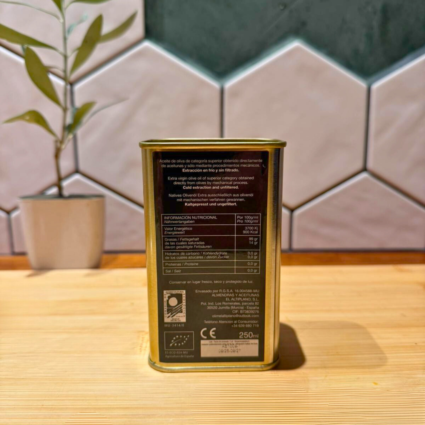 Olimel Bio Extra Vierge Olijfolie – 0.25 L Blik