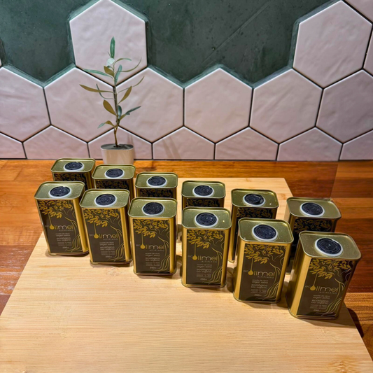 Olimel Bio Extra Vierge Olijfolie – Voordeelpakket 12x0.25 L Blik