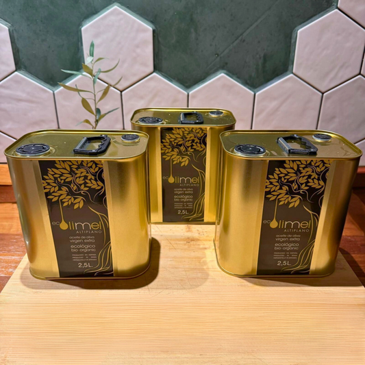 Olimel Bio Extra Vierge Olijfolie – Voordeelpakket 3x2.5 L Blik