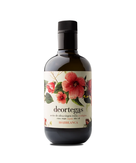 Deortegas Hojiblanca – Biologische Extra Vierge Olijfolie – 0,5L fles